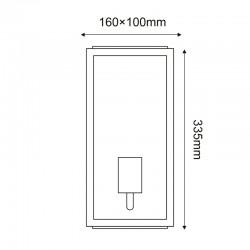 Επιτοίχιο Φωτιστικό Εξωτερικού Χώρου Σε Λευκό 33,5cm 1x E27 IP44 CELIA Aca