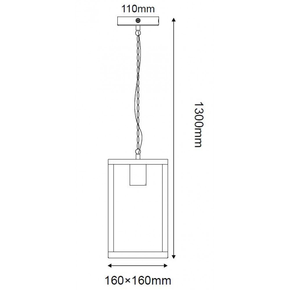 Κρεμαστό Φωτιστικό Εξωτερικού Χώρου Σε Λευκό Χρώμα 130cm 1x E27 IP44 CELIA Aca