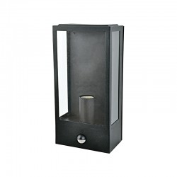 Επιτοίχιο Φωτιστικό Εξωτερικού Χώρου Σε Μαύρο Με Αισθητήρα Κίνησης 33cm 1x E27 IP44 CELIA Aca