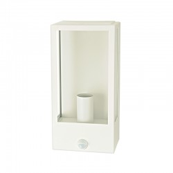 Επιτοίχιο Φωτιστικό Εξωτερικού Χώρου Σε Λευκό Με Αισθητήρα Κίνησης 33cm 1x E27 IP44 CELIA Aca