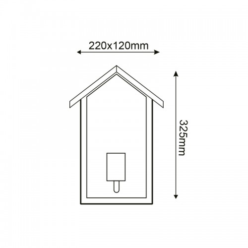 Επιτοίχιο Φωτιστικό Εξωτερικού Χώρου Σε Μαύρο 32.5cm 1x E27 IP44 CELIA Aca