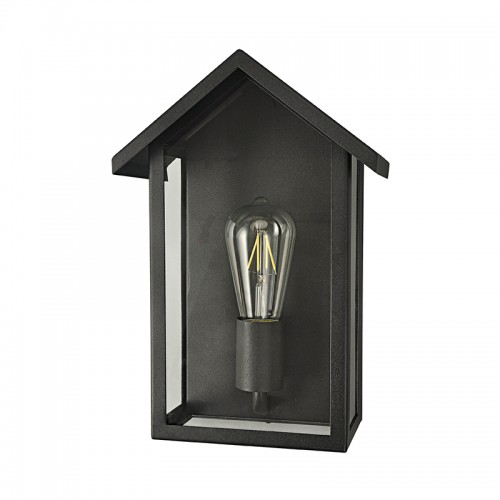 Επιτοίχιο Φωτιστικό Εξωτερικού Χώρου Σε Μαύρο 32.5cm 1x E27 IP44 CELIA Aca