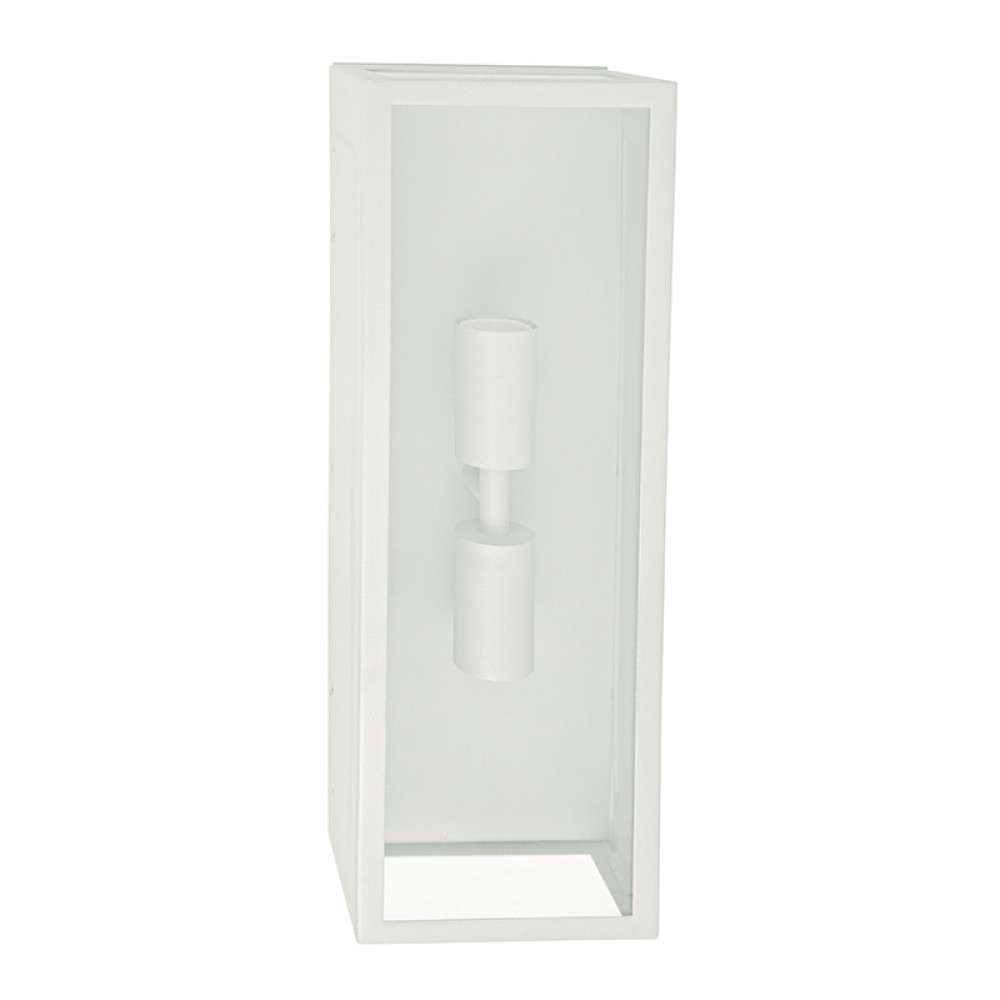 Επιτοίχιο Φωτιστικό Εξωτερικού Χώρου Σε Λευκό Up - Down 45cm 2x E27 IP44 CELIA Aca