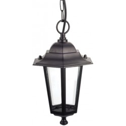 Φανάρι Κρεμαστό Αλουμινίου Σε Mαύρο Χρώμα IP44 1x E27 ACA