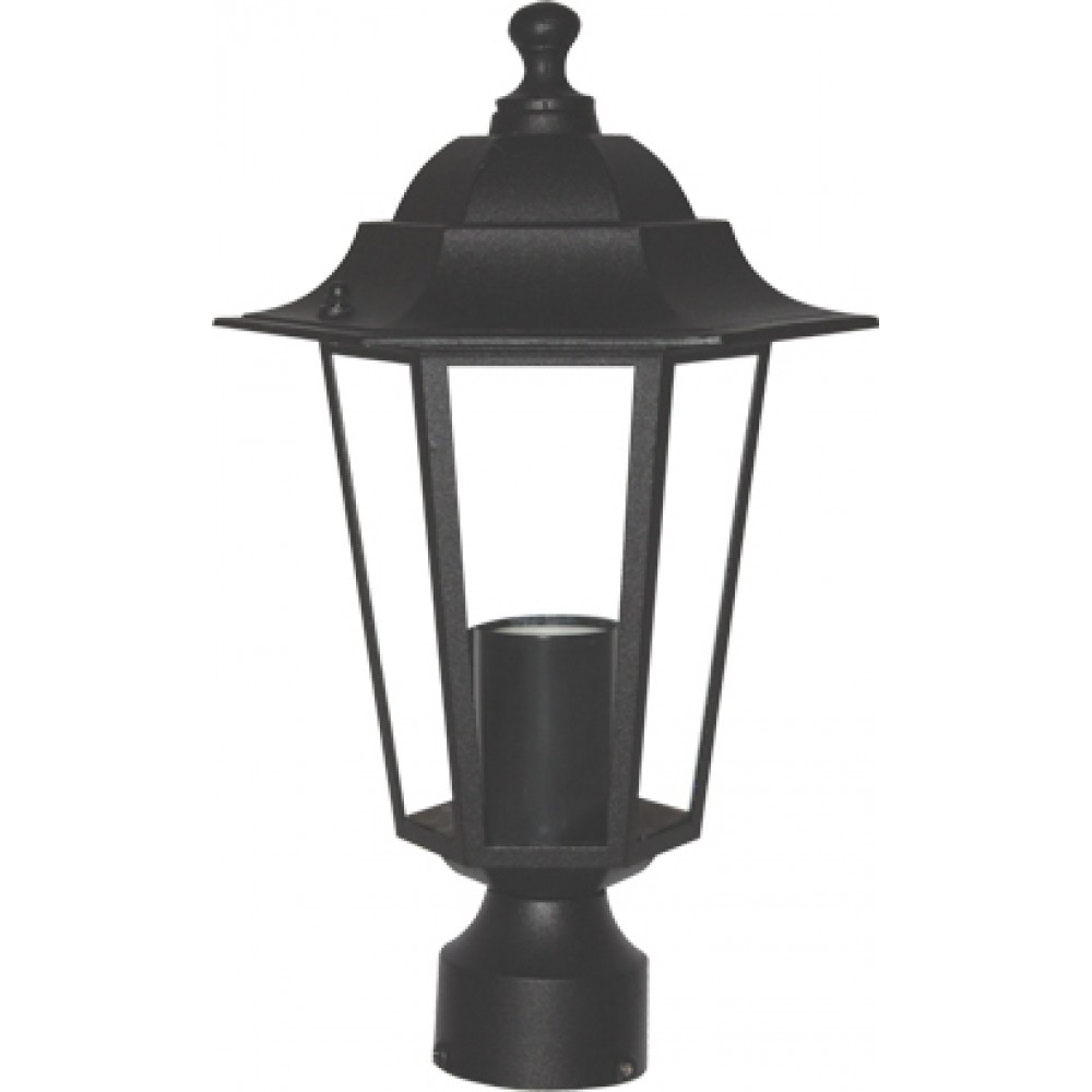 Φανάρι Αλουμινίου Με Βάση Για Κολωνάκι Σε Διάφορα Χρώματα ø20.5cm IP44 1x E27 ACA