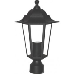 Φανάρι Αλουμινίου Με Βάση Για Κολωνάκι Σε Διάφορα Χρώματα ø20.5cm IP44 1x E27 ACA