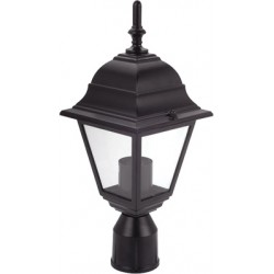 Φανάρι Αλουμινίου Με Βάση Για Κολωνάκι Σε Διάφορα Χρώματα ø6cm IP45 1x E27 ACA