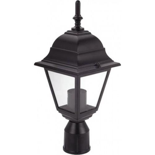 Φανάρι Αλουμινίου Με Βάση Για Κολωνάκι Σε Διάφορα Χρώματα ø6cm IP45 1x E27 ACA