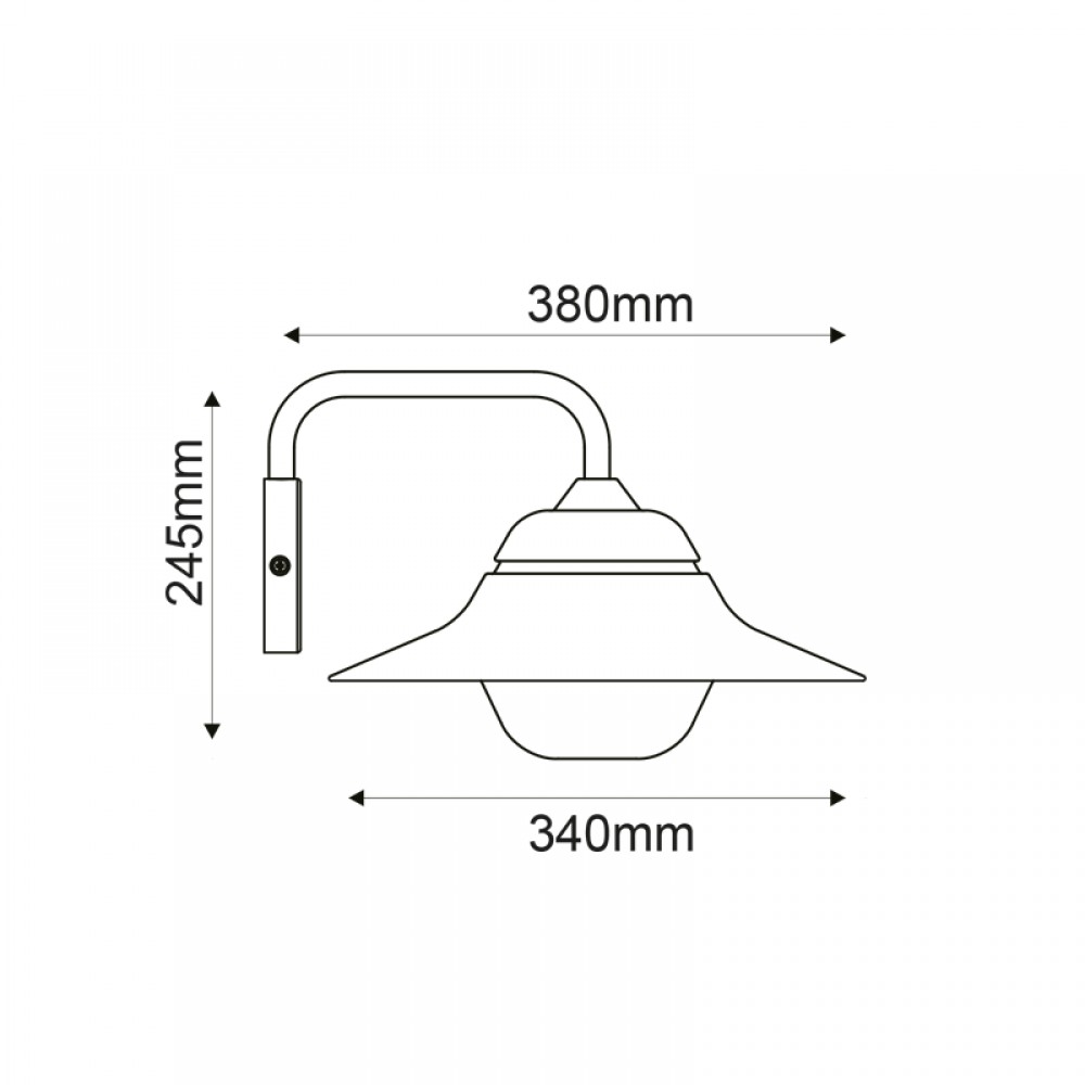 Απλίκα Εξωτερικού Χώρου Μονόφωτο Σε Λευκό 1x E27 IP44 JULIE Aca