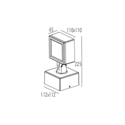 LED Φωτιστικό Σποτ Εδάφους 12W 762lm 29° IP65 MALB Aca