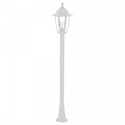 Κολώνα Εξωτερικού Χώρου Φανάρι Σε Λευκό Χρώμα Εξάγωνη 105cm IP44 1x E27 ACA
