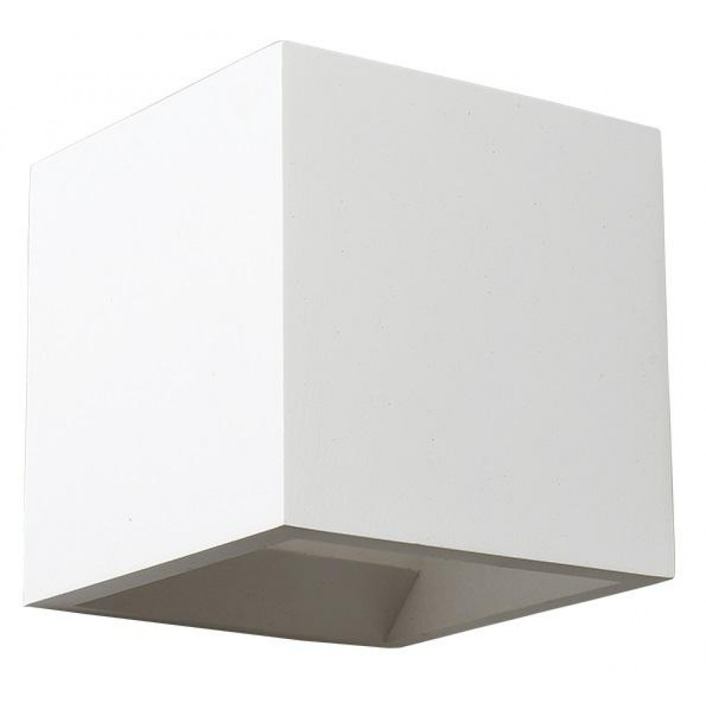 Απλίκα Γύψινη Ή Τσιμεντένια Τετράγωνη 12 x 12cm 1x G9 max 40W BLOCK Aca