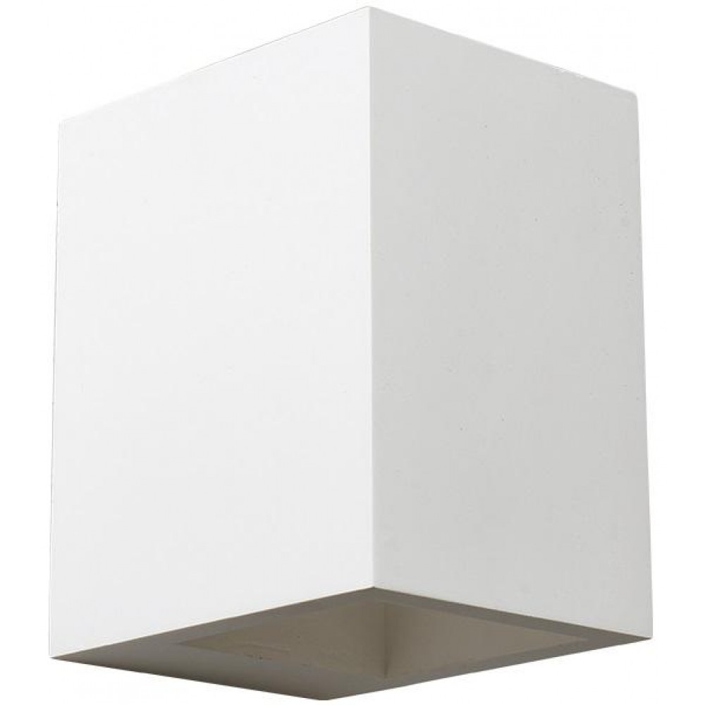 Απλίκα Γύψινη Ορθογώνια 15 x 12,5cm 1x G9 max 40W BLOCK Aca