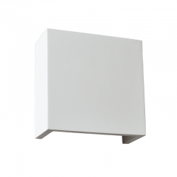 Απλίκα Γύψινη Τετράγωνη 12,6 x 12,6cm 1x G9 max 40W BLOCK Aca