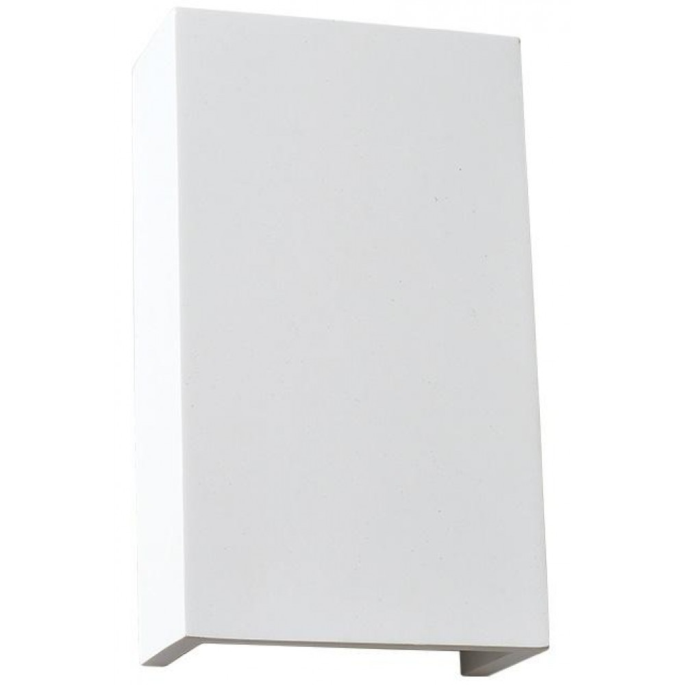 Απλίκα Γύψινη Ορθογώνια 20 x 11.6cm 1x G9 max 40W BLOCK Aca