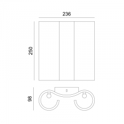 Απλίκα Γύψινη Σε Σχήμα Παπύρου 4x G9 max 40W BOEK Aca