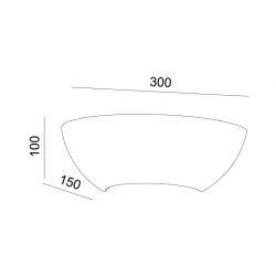 Απλίκα Γύψινη 30cm 1x E27 max 40W HERLO Aca