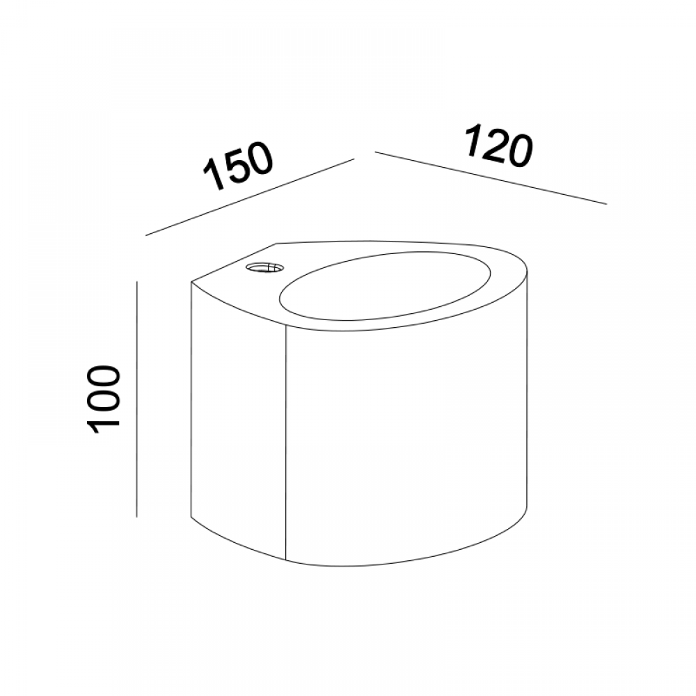Απλίκα Γύψινη Κυλινδρική 1x G9 max 40W JAJE Aca