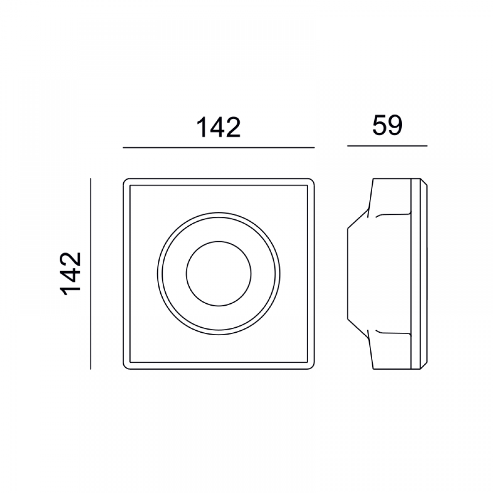 Απλίκα Γύψινη Χωνευτή Με Διάφορα Χρώματα Πρόσοψης Στρογγυλά 1x GU10 max 35W MOLLY Aca