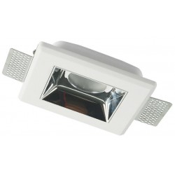 Απλίκα Γύψινη Χωνευτή Με Διάφορα Χρώματα Πρόσοψης Τετράγωνα 1x GU10 max 35W MOLLY Aca