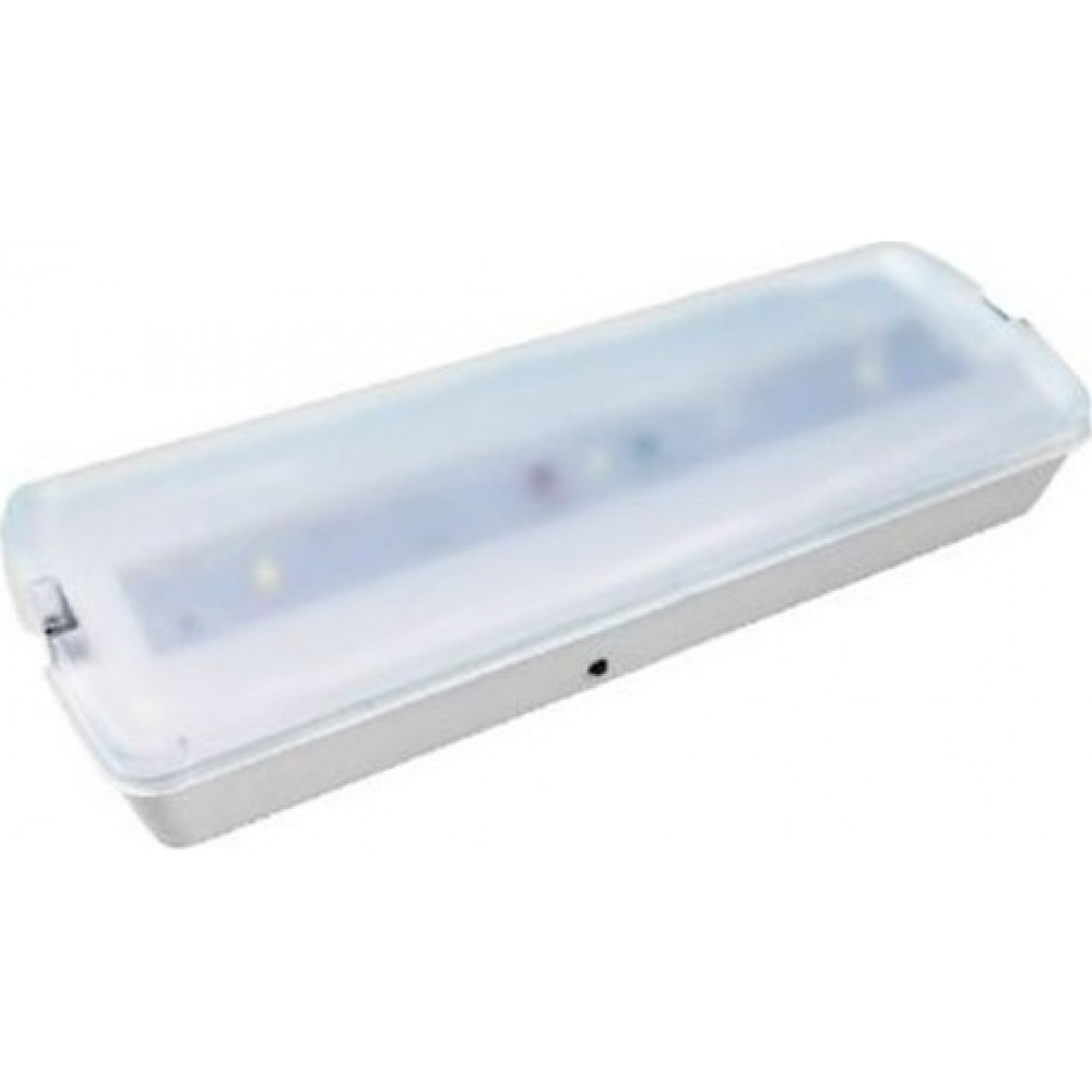 LED Φωτιστικό Ασφαλείας Επιτοίχιο 2W 6000K 100Lm 3h HAPES ACA 