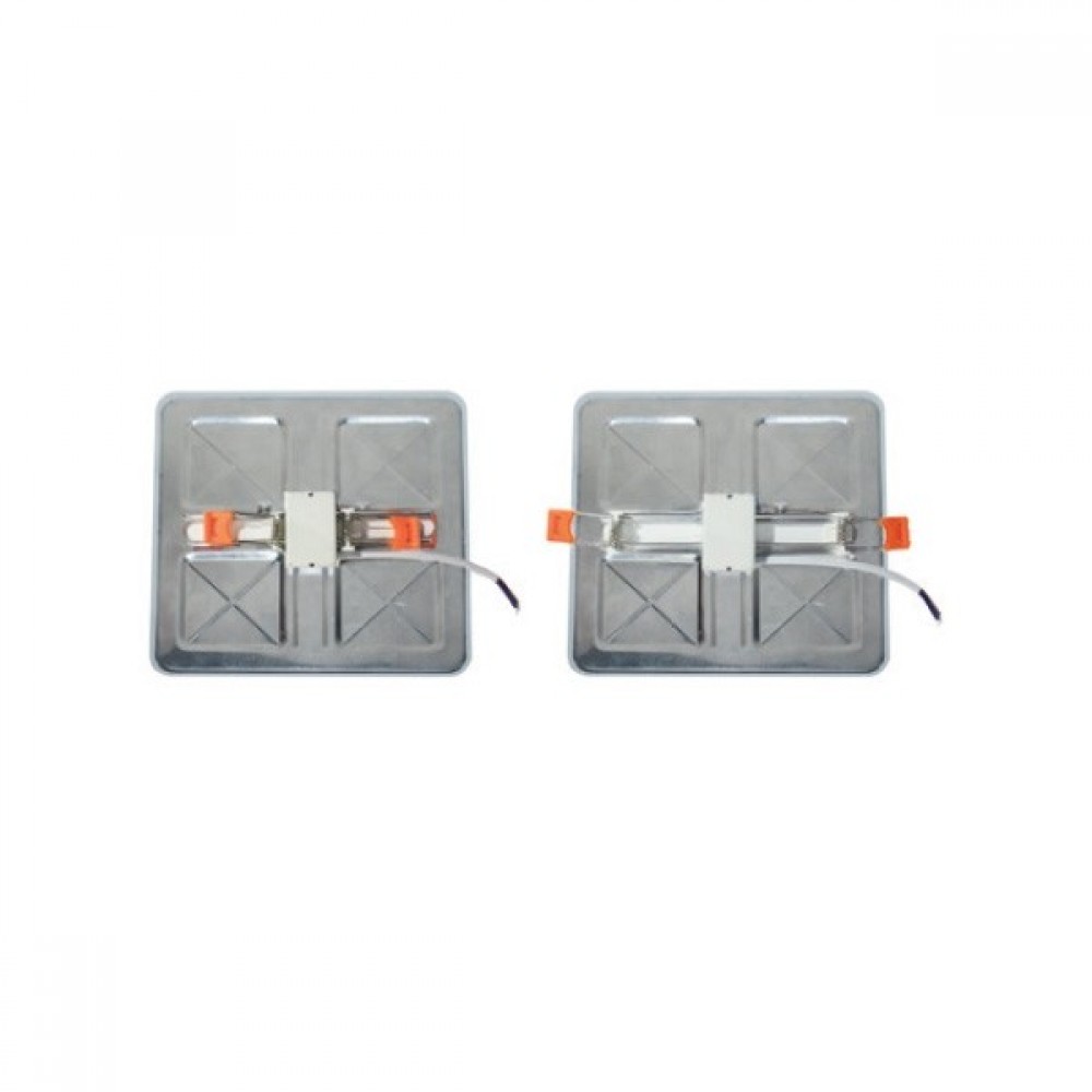 Φωτιστικό Οροφής Slim Panel Λευκό Τετράγωνο Χωνευτό LED SMD 9W 120° FLEXI Aca