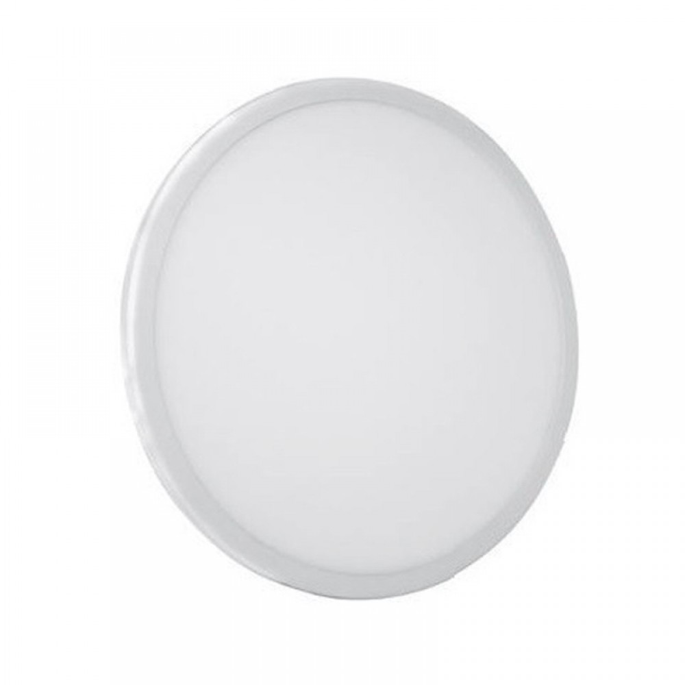 Φωτιστικό Οροφής Slim Panel Λευκό Στρογγυλό Χωνευτό LED SMD Ψυχρό Λευκό 6000K 9W 120° FLEXI Aca