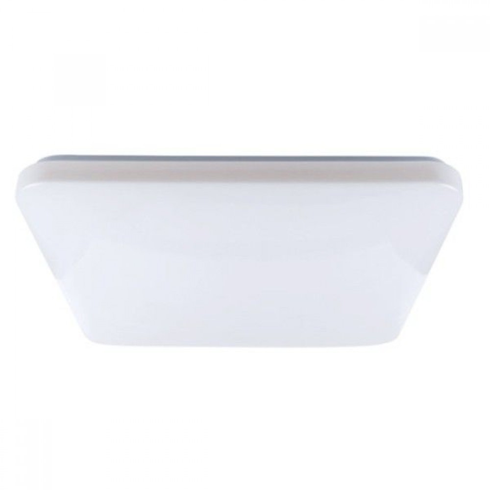 LED Πλαφονιέρα Λευκή Χωρίς Εφέ Αστεριών Τετράγωνη 60W 4300lm 120° IPATIA Aca