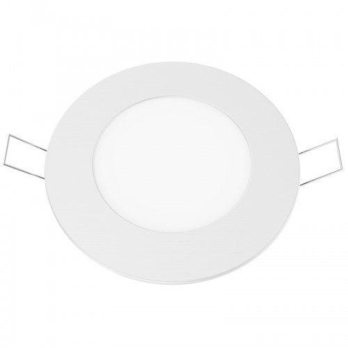 Χωνευτό Slim Panel Λευκό Στρογγυλό LED SMD PLATO Θερμό Λευκό 3000K 18W 120° Aca