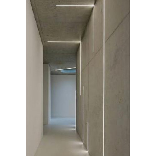 2 Μέτρα Προφίλ Αλουμινίου Με Οπάλ Κάλυμμα Χωνευτό Trimless JADE P121U- ACA