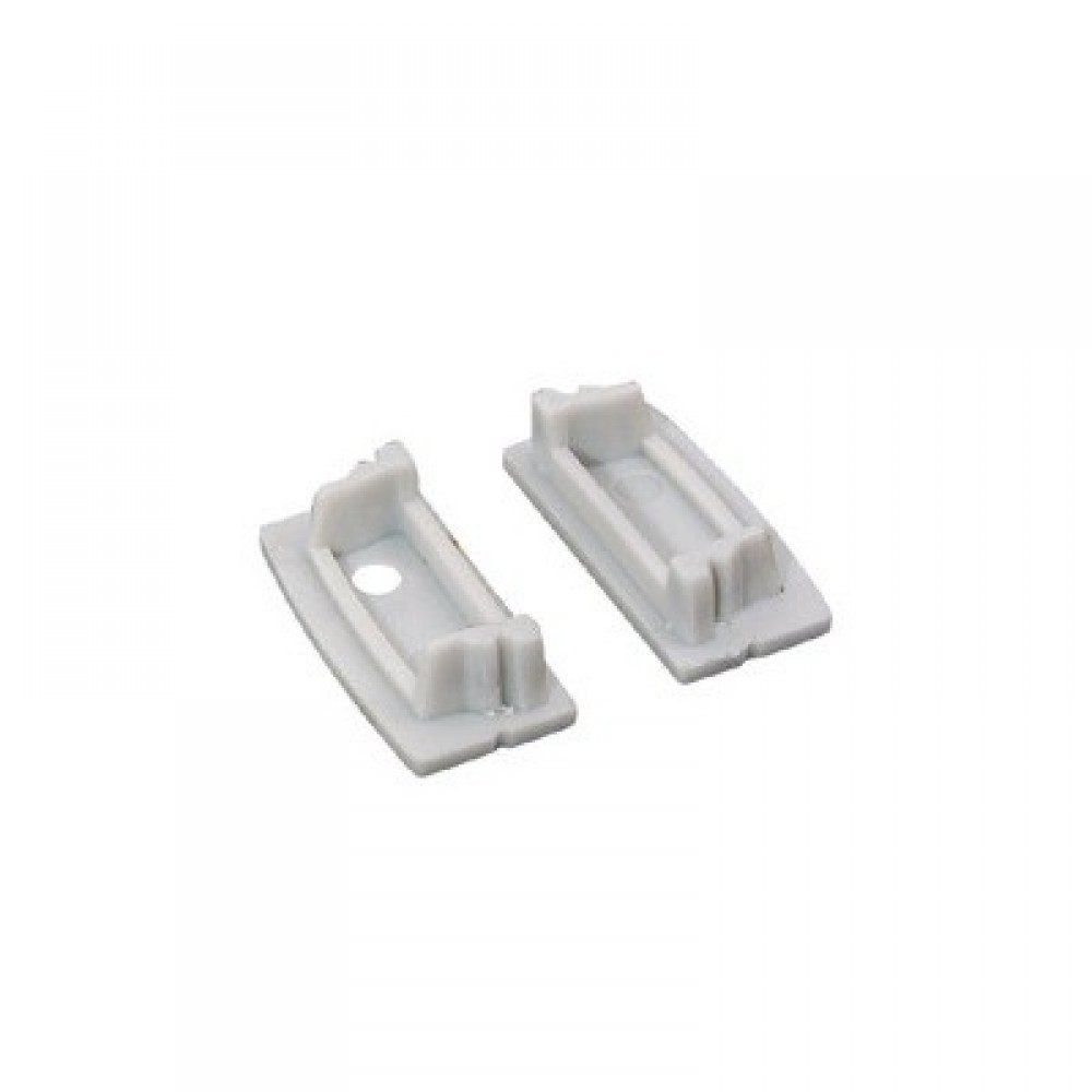 Σετ Πλαστικές Τάπες 2 τεμ. με & Χωρίς Τρύπα Για Το Προφίλ Αλουμινίου NORM P117 ACA
