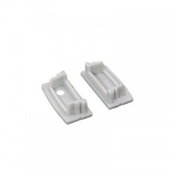 Σετ Πλαστικές Τάπες 2 τεμ. με & Χωρίς Τρύπα Για Το Προφίλ Αλουμινίου NORM P117 ACA