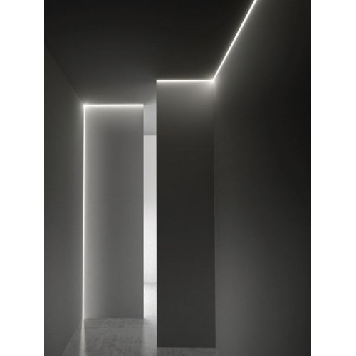 2 Μέτρα Προφίλ Αλουμινίου Με Οπάλ Κάλυμμα Χωνευτό LATE INNER P69 ACA