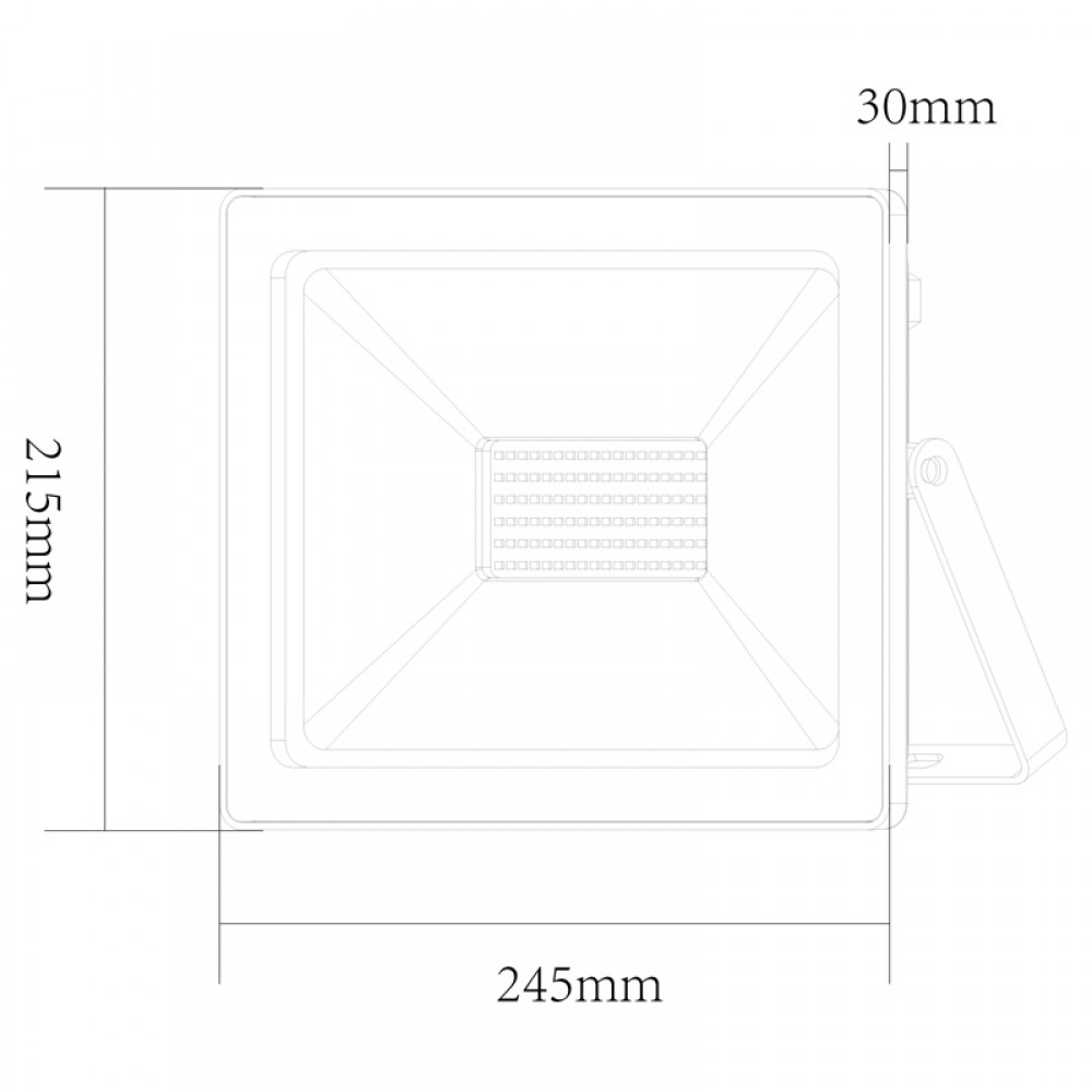 Αδιάβροχος LED SMD Προβολέας Αλουμινίου Σε Ψυχρό Λευκό 100W IP66 230V 110° ACA