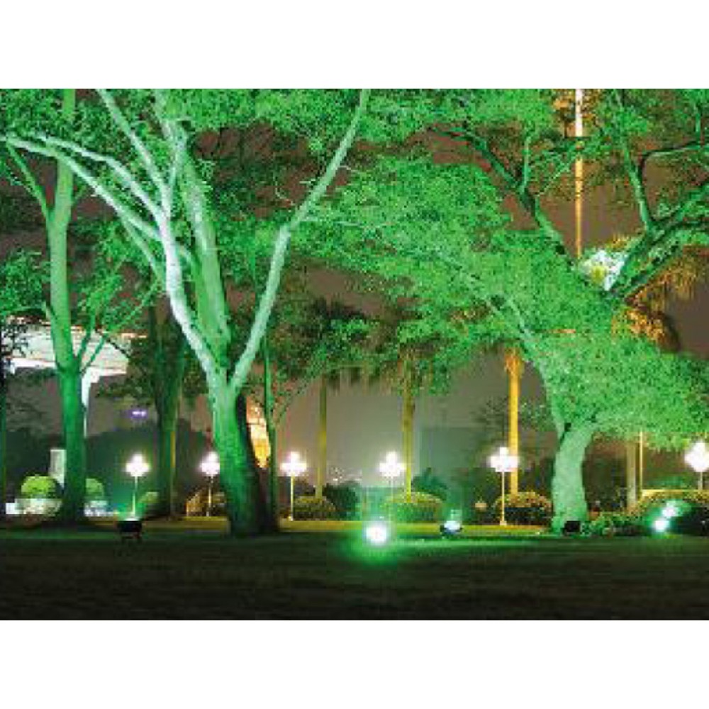 LED SMD Προβολέας Αλουμινίου Με Πράσινο Διακοσμητικό Φωτισμό 10W 230V AC ACA