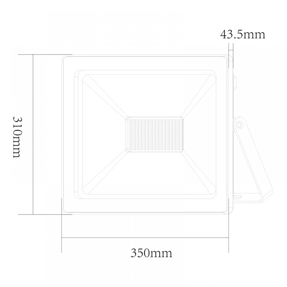 Αδιάβροχος LED SMD Προβολέας Αλουμινίου Σε Μαύρο Χρώμα Ουδέτερο Λευκό 150W IP66 230V 110° ACA