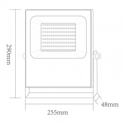 LED Προβολέας Σε Μαύρο Χρώμα 100W RGBW 110° Aca