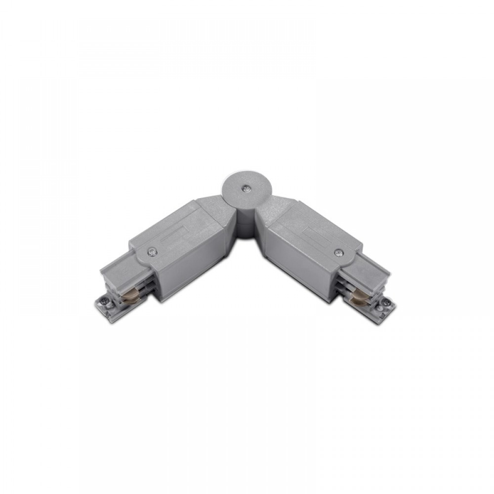 Σύνδεσμος Μεταβλητή Γωνία Για Τριφασική Ράγα Οροφής 4 Καλωδίων Σε Γκρι ACA