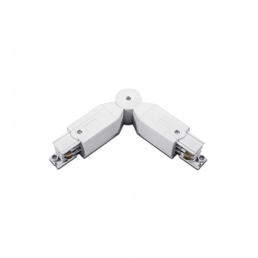 Σύνδεσμος Μεταβλητή Γωνία Για Τριφασική Ράγα Οροφής 4 Καλωδίων Σε Λευκό Μαύρο ή Γκρι ACA - Χρώμα Συνδέσμου: Λευκό - Μαύρο - ΓκριΓια τύπο Ράγας: Τριφασικό