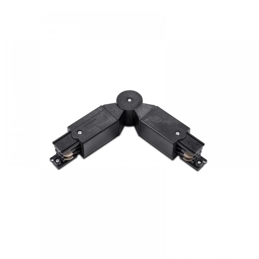 Σύνδεσμος Μεταβλητή Γωνία Για Τριφασική Ράγα Οροφής 4 Καλωδίων Σε Μαύρο ACA