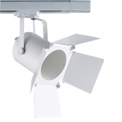 Φωτιστικό Σποτ Ράγας Τριφασικό 4 Καλωδίων Σε Λευκό Χρώμα 1x E27 PAR30 max 75W ACA