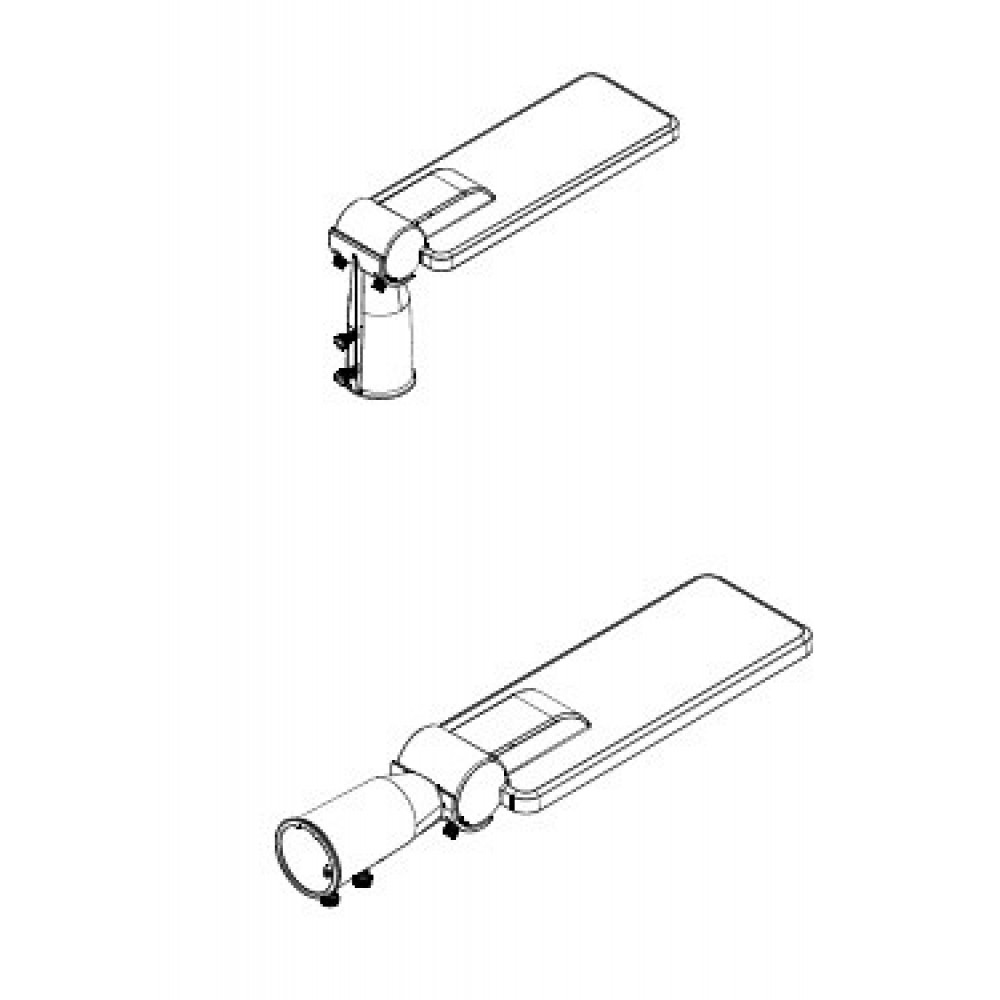 LED Φωτιστικό Δρόμου 30W 4000K Ουδέτερο Λευκό Φως IP66 BISE ACA