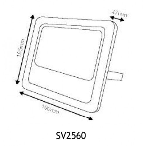 LED Προβολέας Με Φωτοβολταϊκό Πάνελ 25W 6000K 3.2V/6Ah IP66 120° SVIDE ACA