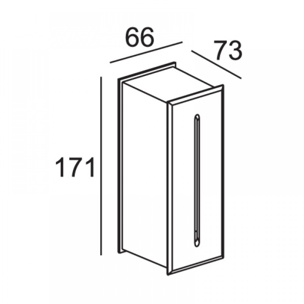 LED High Power Χωνευτή Απλίκα 3W 68lm 55° IP65 CORD Aca