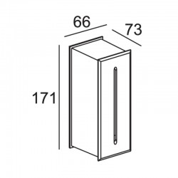 LED High Power Χωνευτή Απλίκα 3W 68lm 55° IP65 CORD Aca