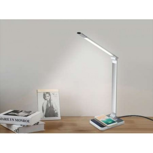 LED Φωτιστικό Γραφείου Με Εναλλαγή Χρωμάτων Και Ασύρματη Φόρτιση για Κινητά Smartphone - 18W 1500lm ATMAN