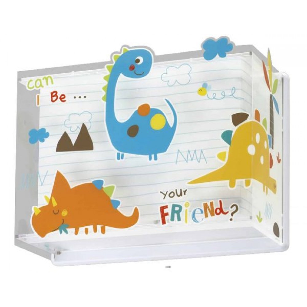 Dinos Απλίκα Τοίχου Διπλού Τοιχώματος 1xE27 Ango