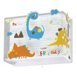 Dinos Απλίκα Τοίχου Διπλού Τοιχώματος 1xE27 Ango