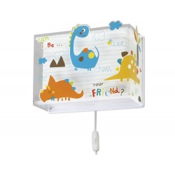 Dinos Απλίκα Τοίχου Διπλού Τοιχώματος 1xE27 Ango