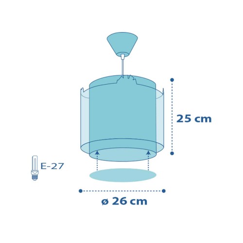 My Little Jungle Κρεμαστό Παιδικό Φωτιστικό Οροφής 1xE27 Ango